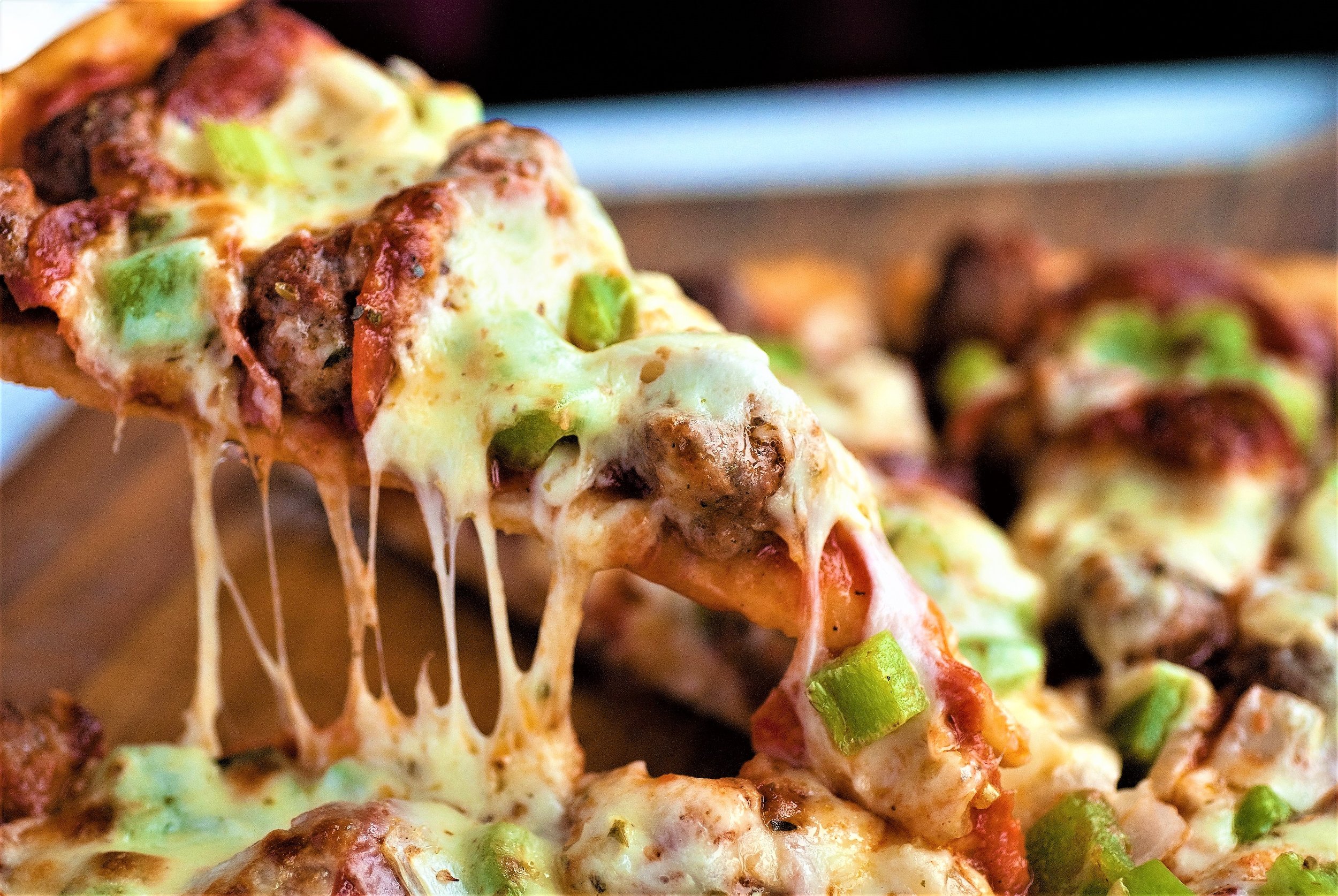 The "LEANING TOWER" specialty pizza